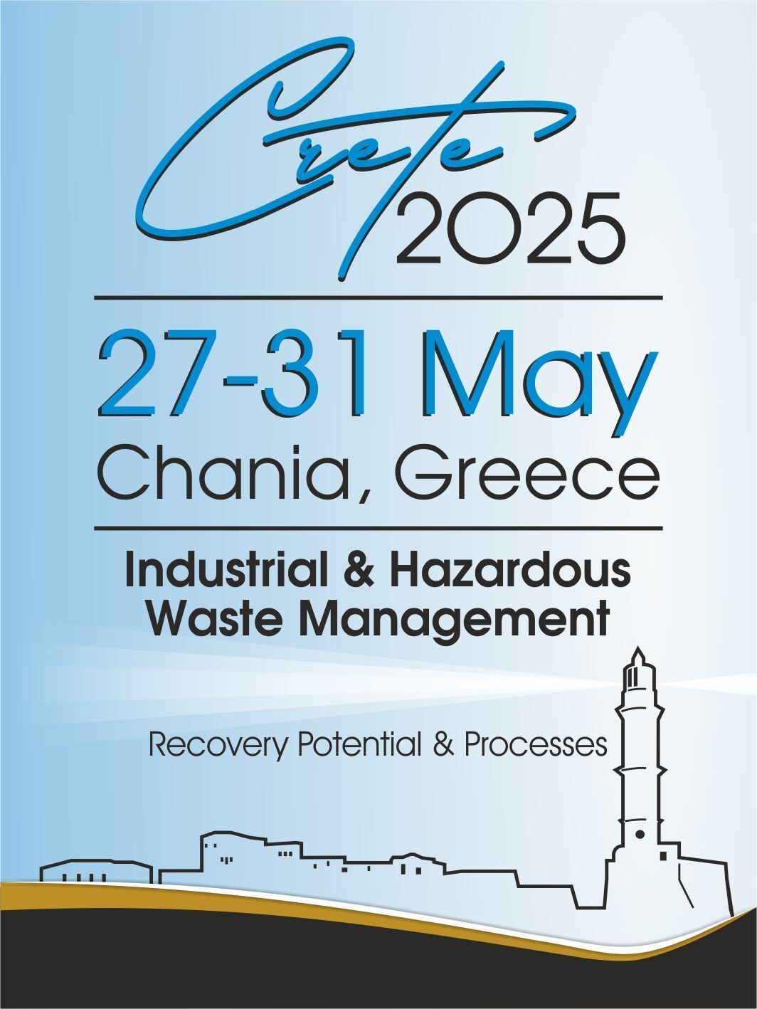 Crete 2025 poster chania greece industrial and hazardous waste management